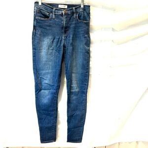 Madewell jeans Roadtripper skinny in Pomona wash high rise Sz 29” T.